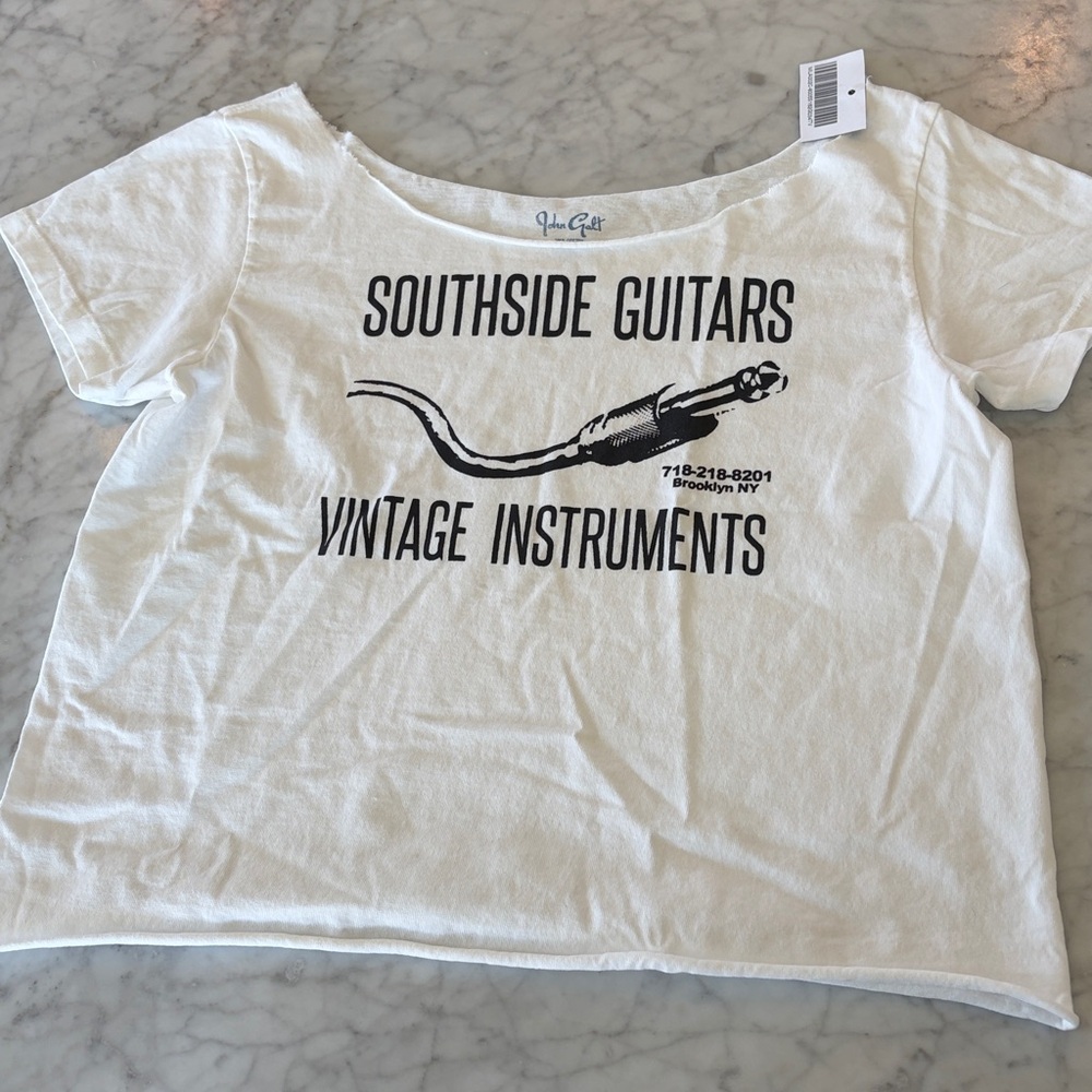 Brandy Melville White Graphic Tee - Southside Guitars